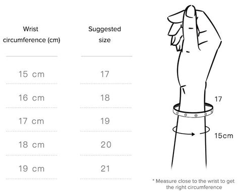 cartier size chart|cartier bracelet size chart pdf.